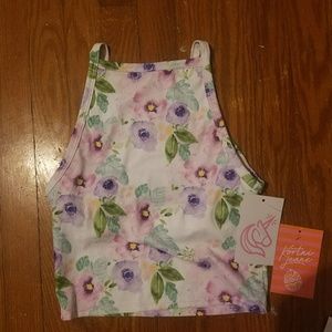 Kortni Jeane High-Rise 2.0  watercolor floral NWT